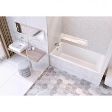 Mirolin Canada BO69SL001 - White Envy Slimline Alcove Bath