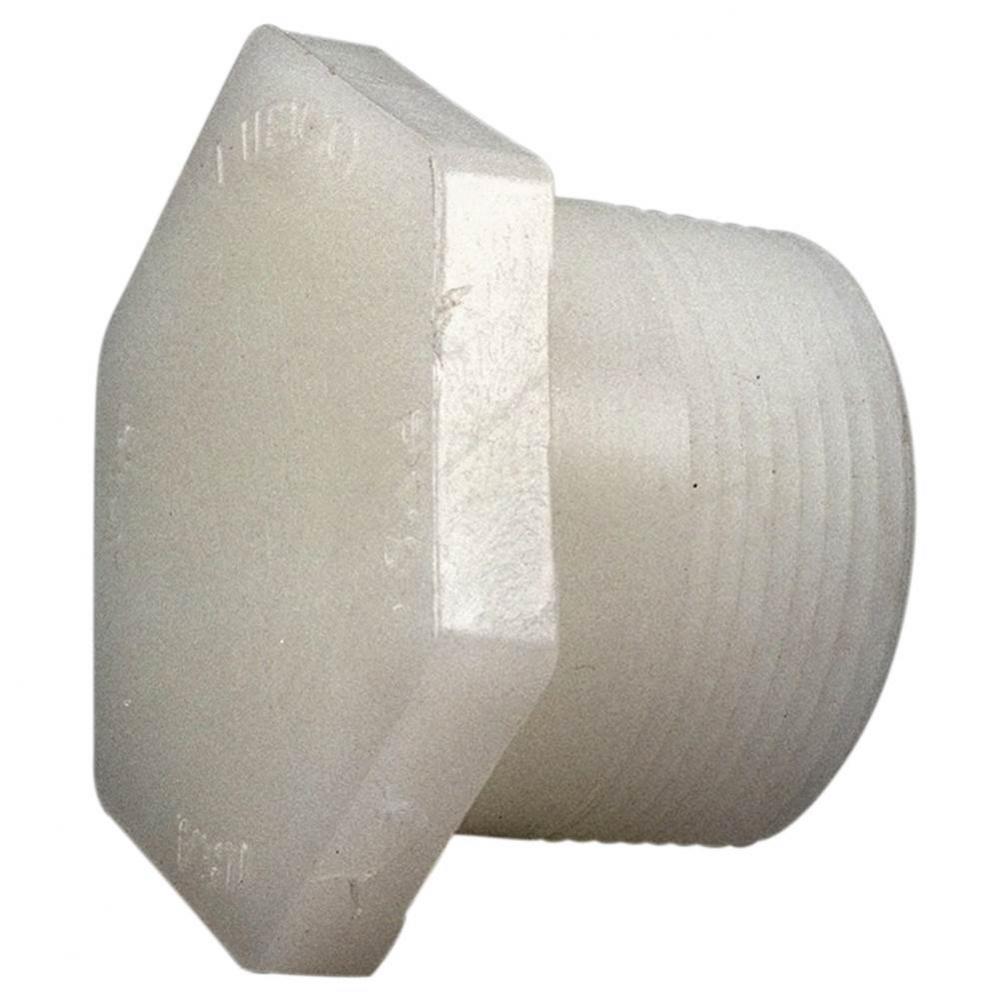 66164 1'' THD PLUG NAT PVDF HEX