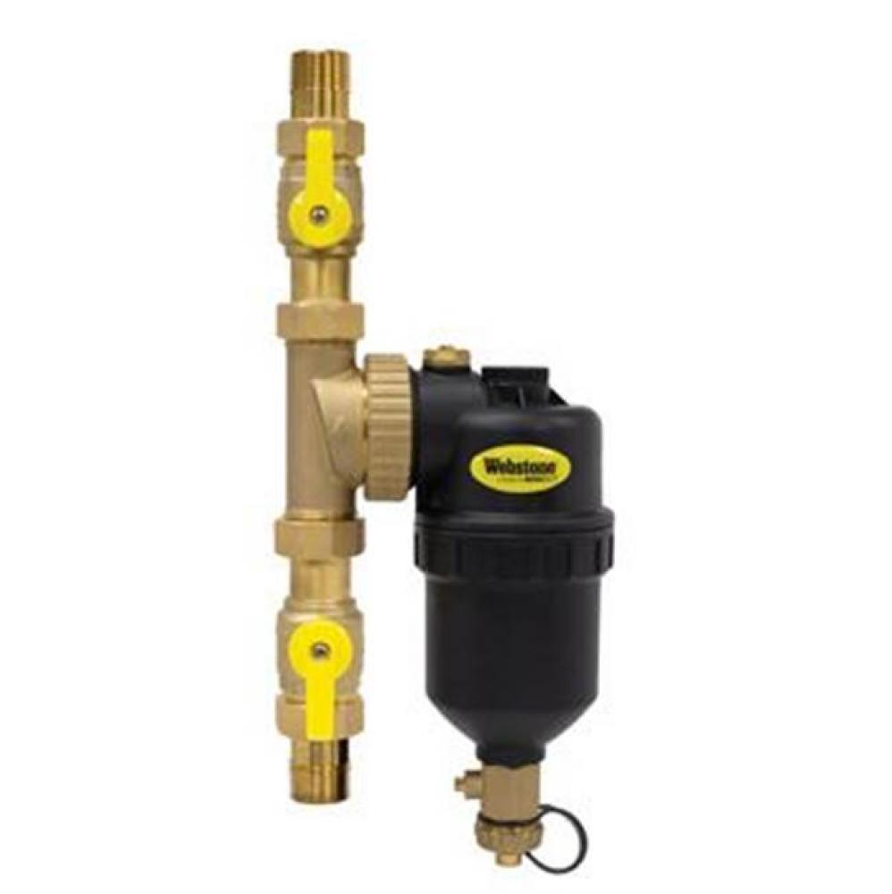 1 MIP BR MAG BOILER FILTER W ISO VLVS
