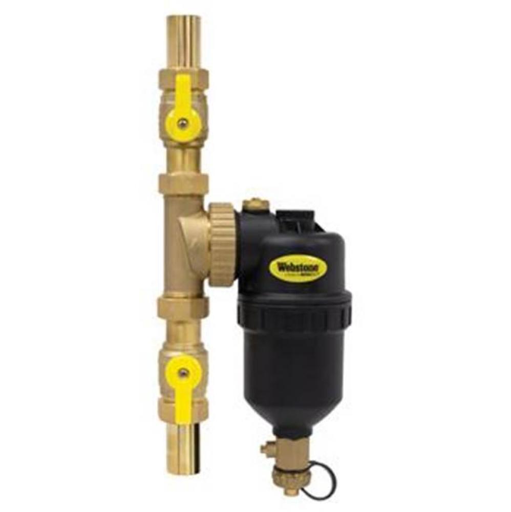 3/4 SWT BR MAG BOILER FILTER W ISO VLVS