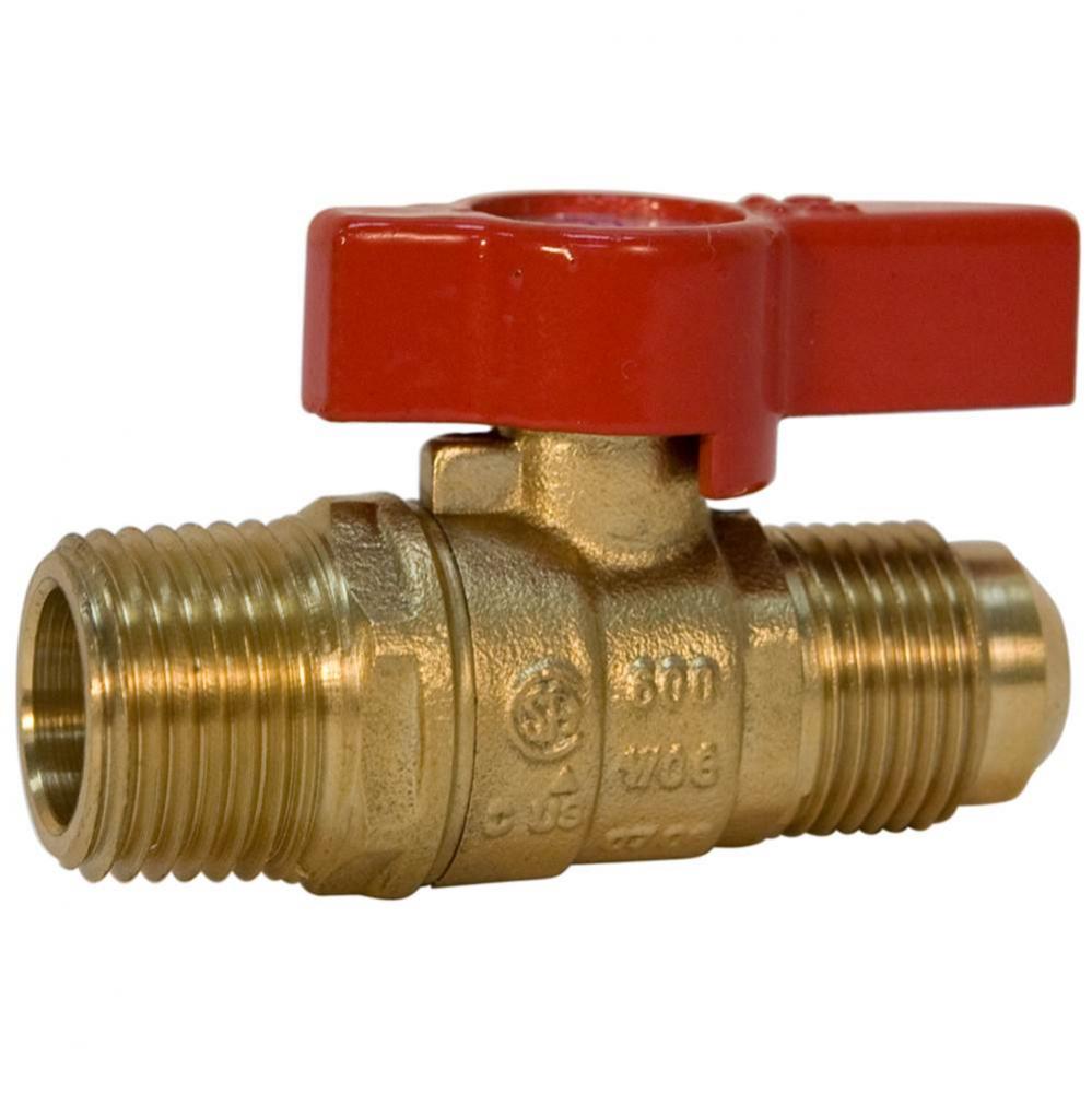 GBVA12M 1/2FL X 1/2M GAS BALL VALVE