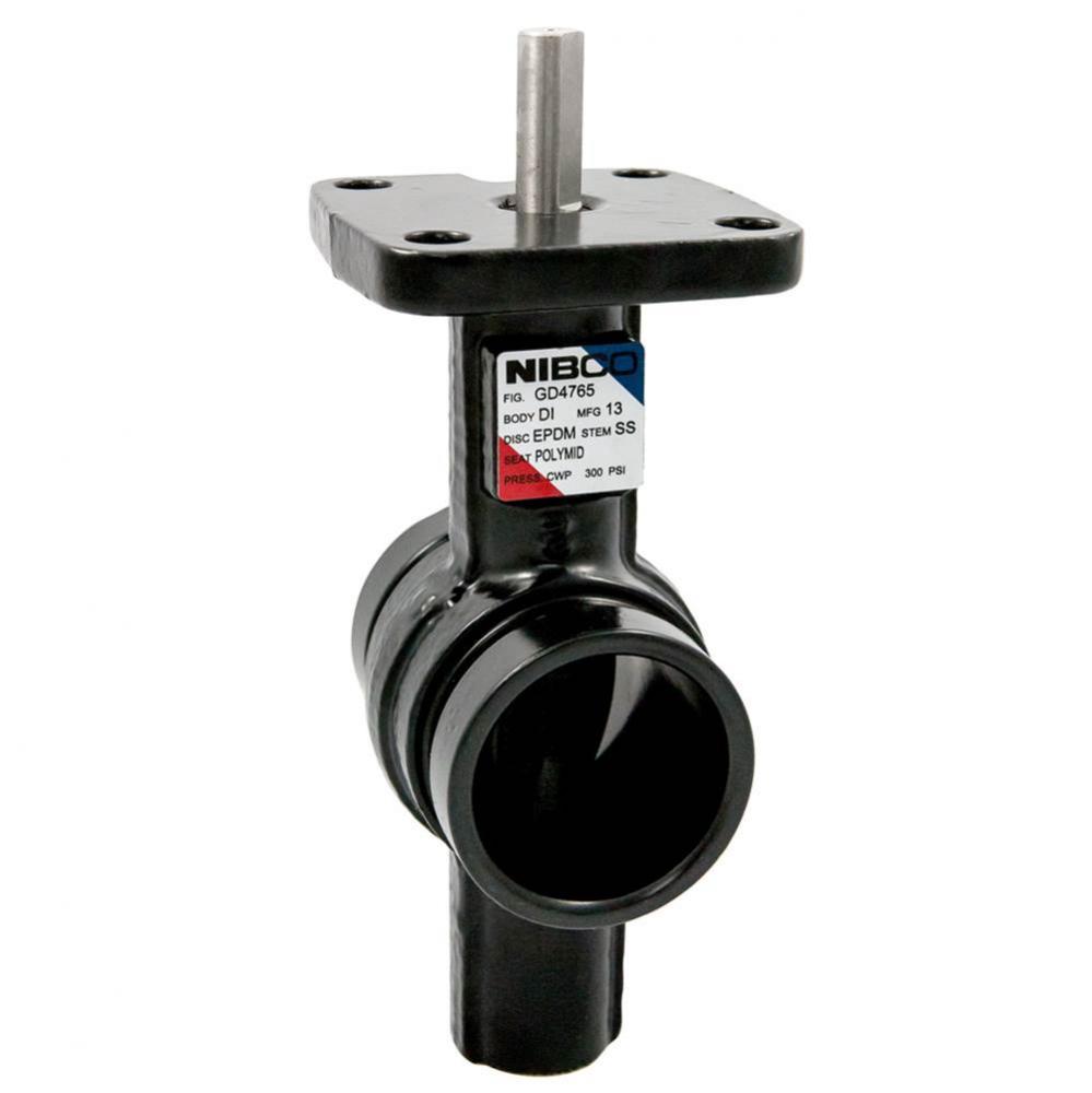 GD47650 12 GRV BFV BARE STEM DUCT IRON