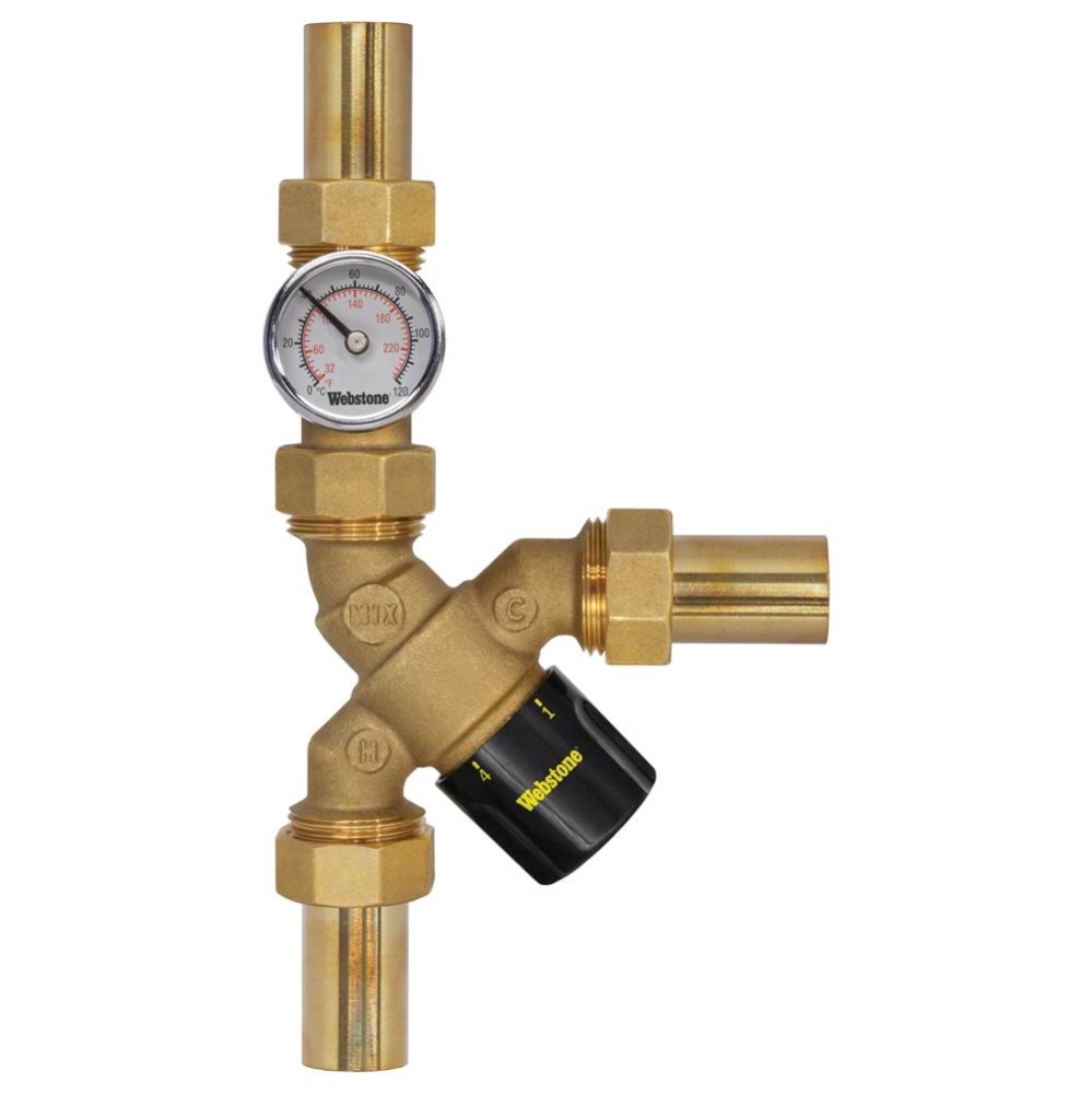 1/2 Swt Y-Tmv With Ck & Temp Gauge-176 Max