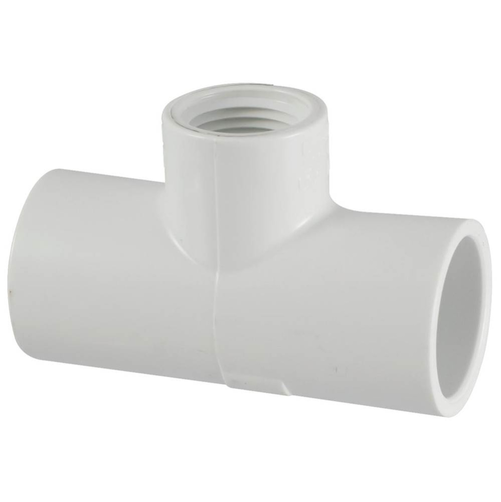 402-101 3/4X3/4X1/2 SXSXF RED TEE PVC 40