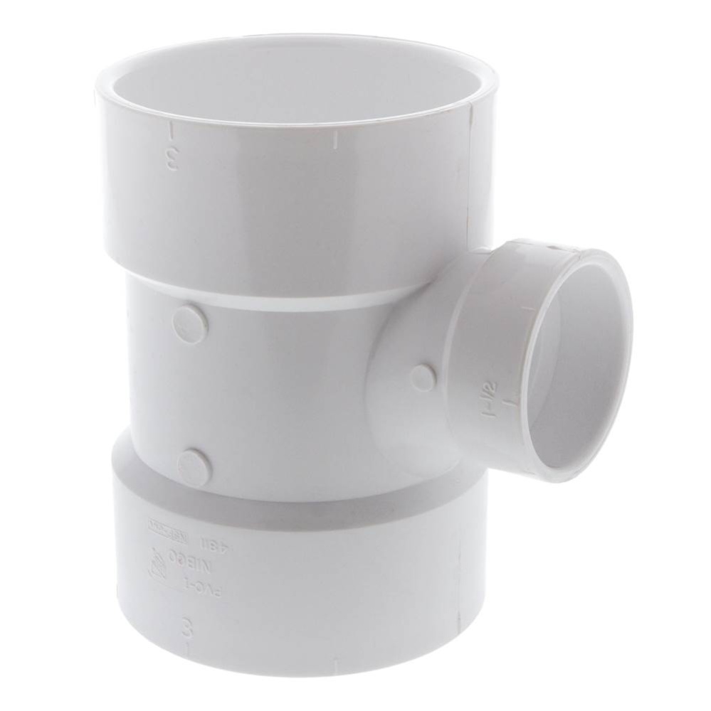 4811R 3X3X11/2 HXHXH SANITARY TEE PVC