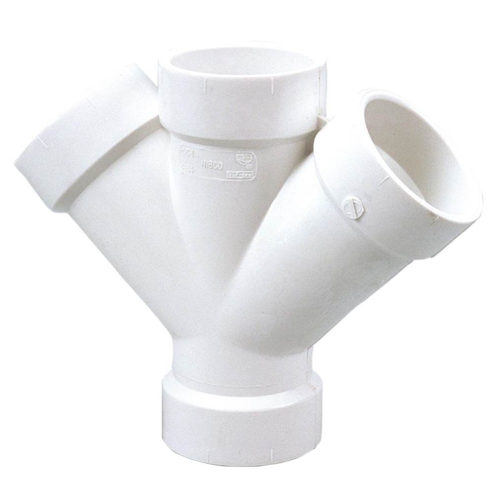4834 4 HUB 45 DOUBLE WYE PVC