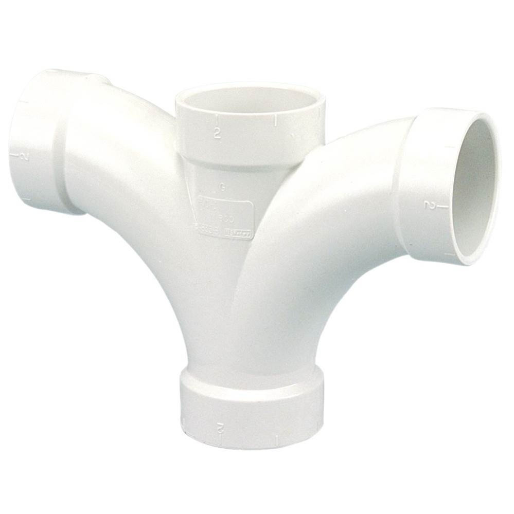 4835Br 2X11/2X2X2 Hub Dble Fix Tee Pvc