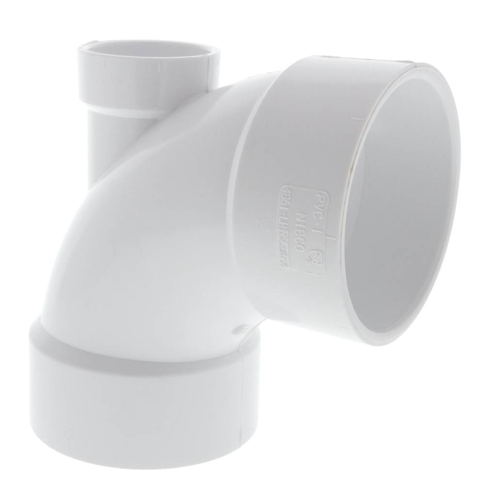 4861Lh 3X3X11/2 Hub 90 Elb With Lw Heel Pvc