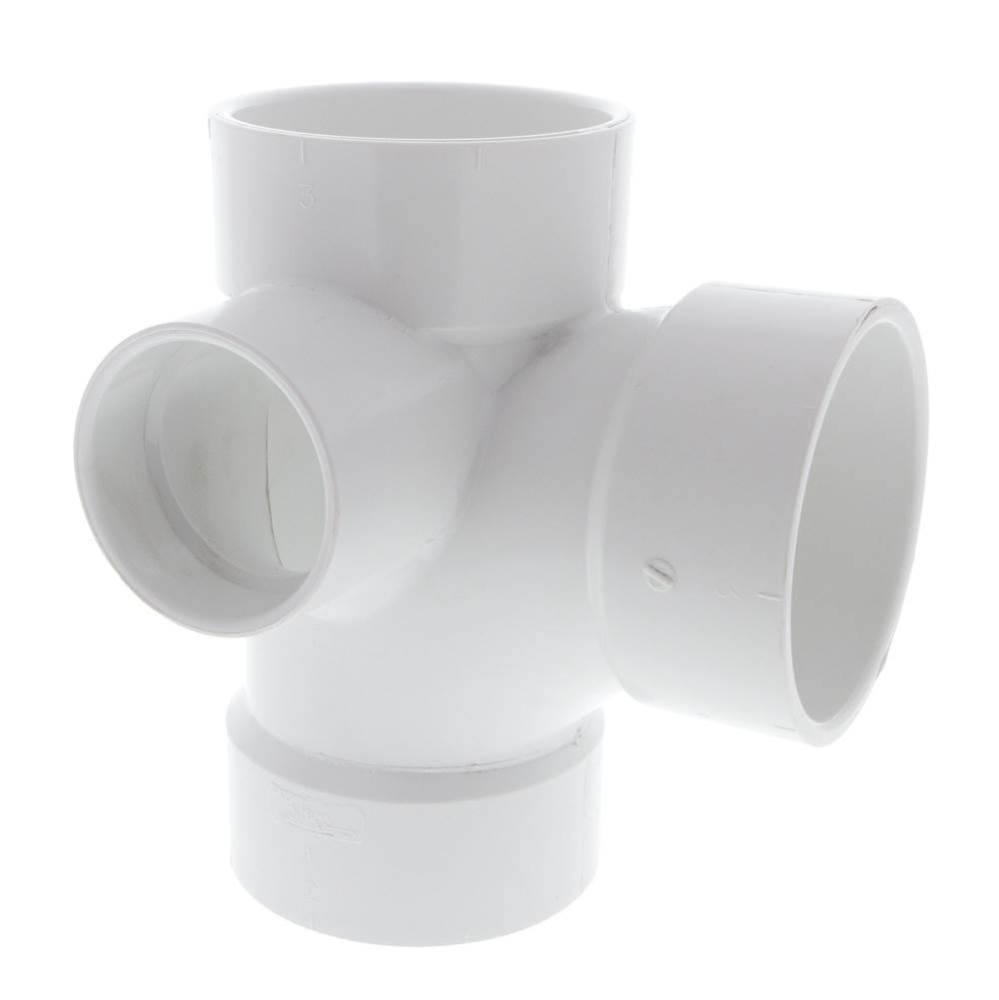 4872 3X3X3X2 Hub Tee With 90 Right Inl Pvc
