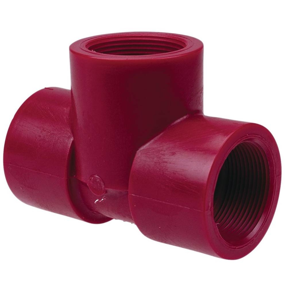 651233 3/4 THD TEE PVDF