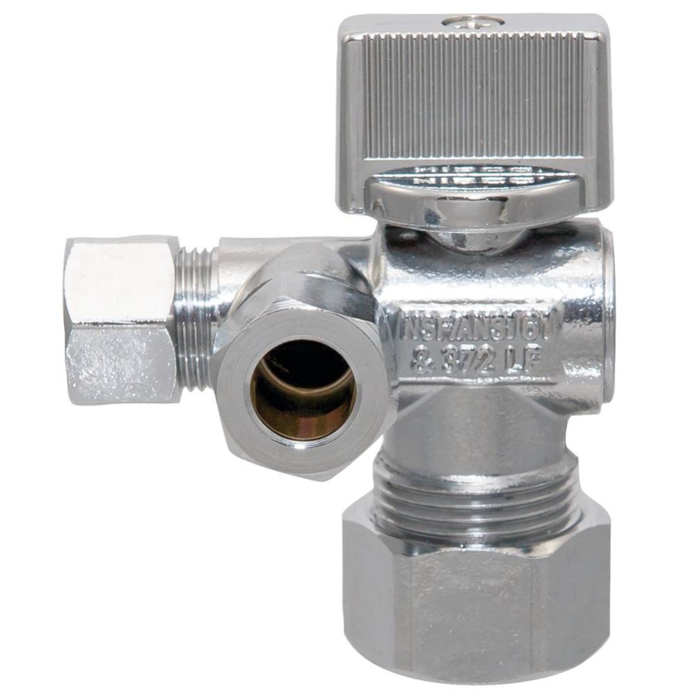 7145Dx-Lf Dual Outlet Ang 5/8X3/8X3/8Od