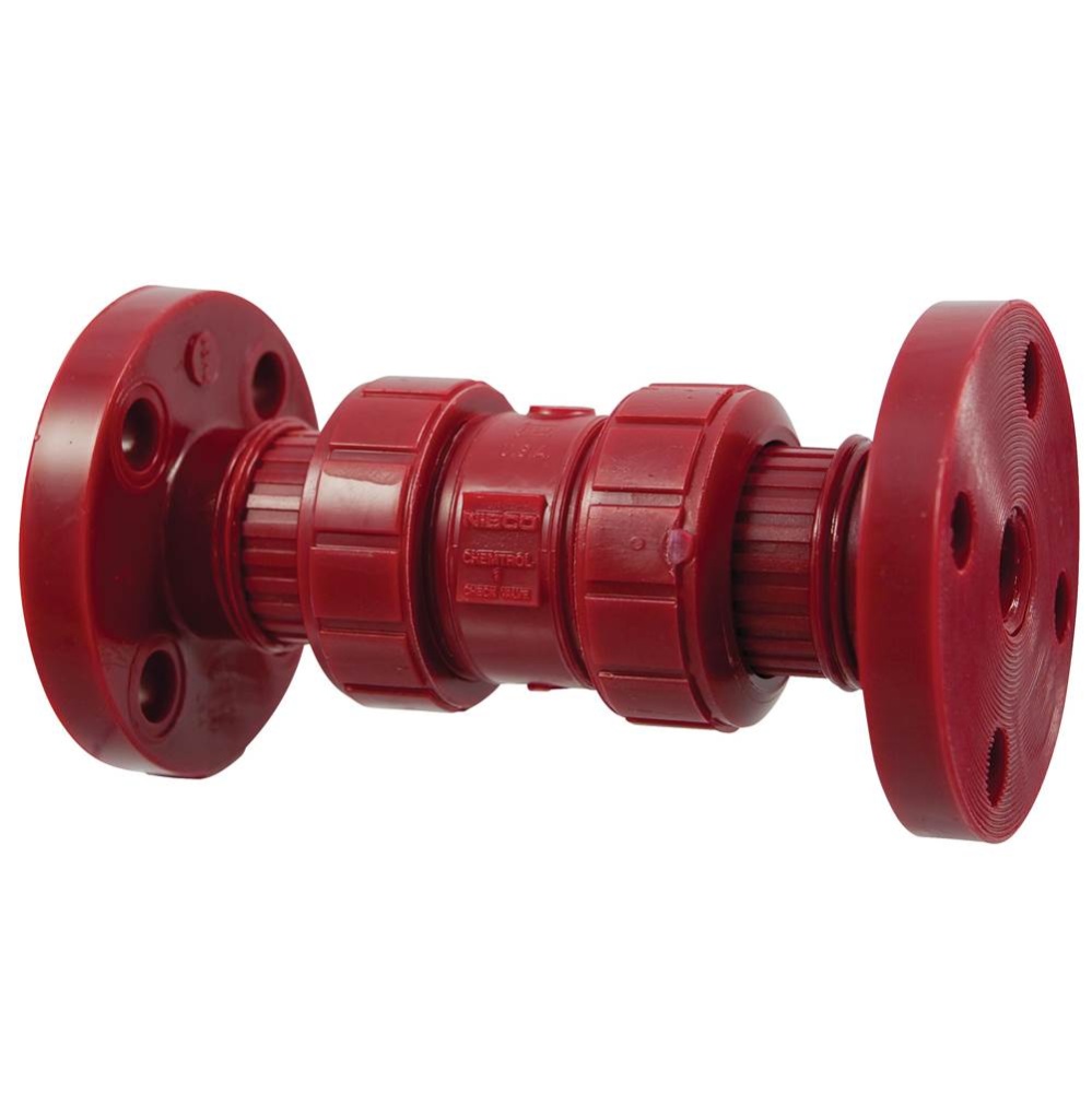 F65BC-V 1/2 FLG TU BALL CK FKM RPVDF