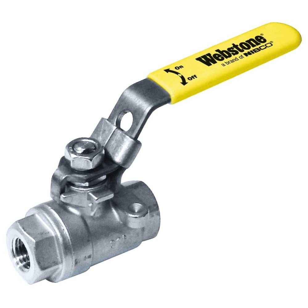 1/4 Ips Fp 316 Ss 2-PC Bl Vlv With 304 Ss L