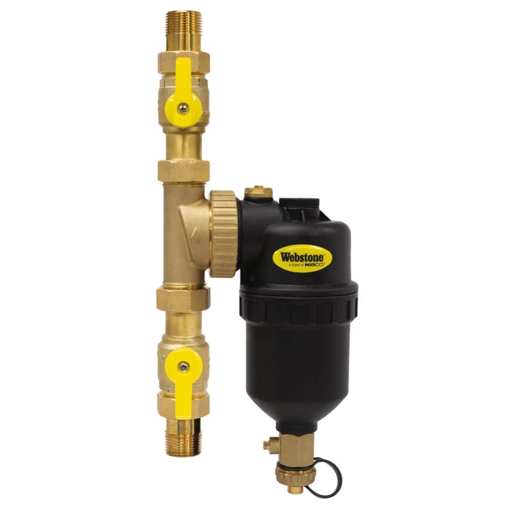 3/4 MIP BR MAG BOILER FILTER W ISO VLVS