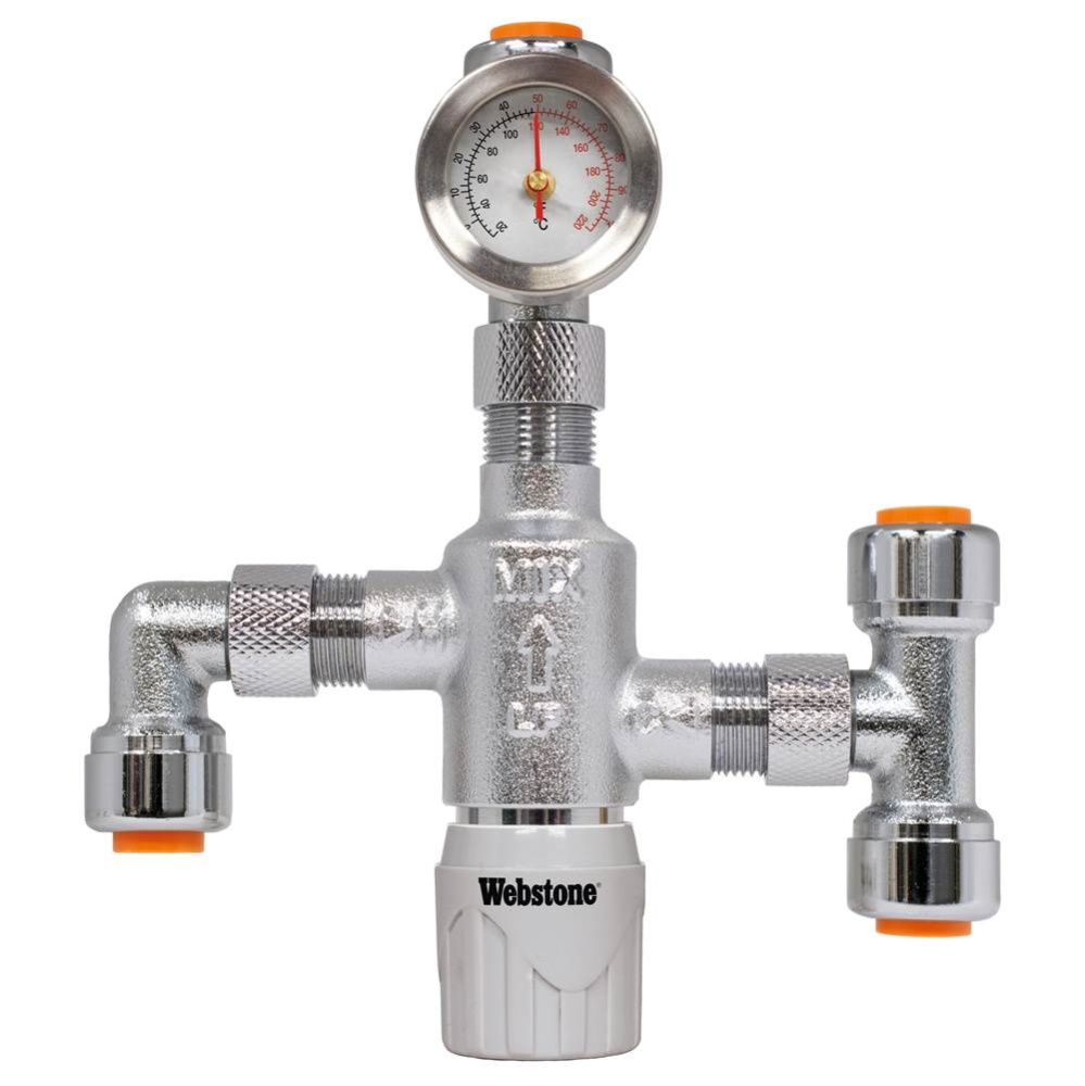 1/4 Psh Tmv With Ck - Fittings & Gauge