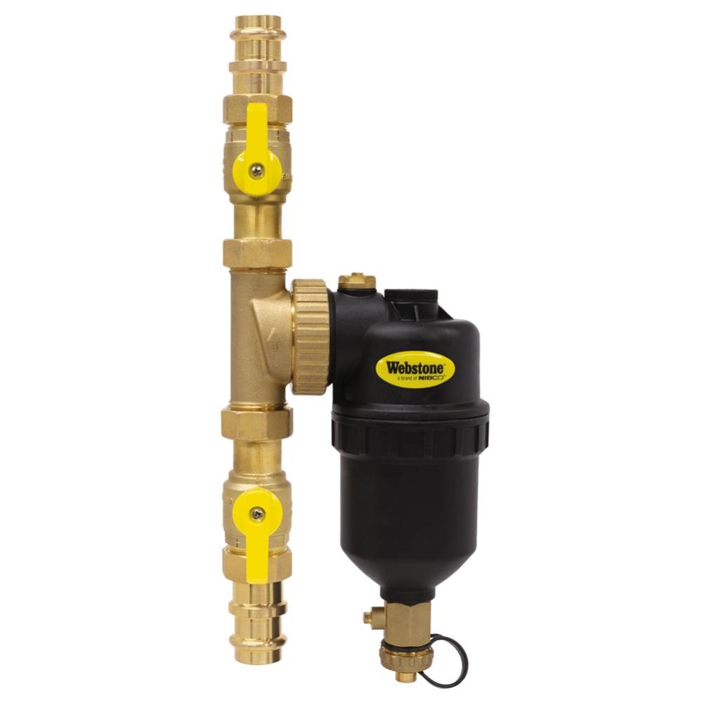 3/4 PRS BR MAG BOILER FILTER W ISO VLVS