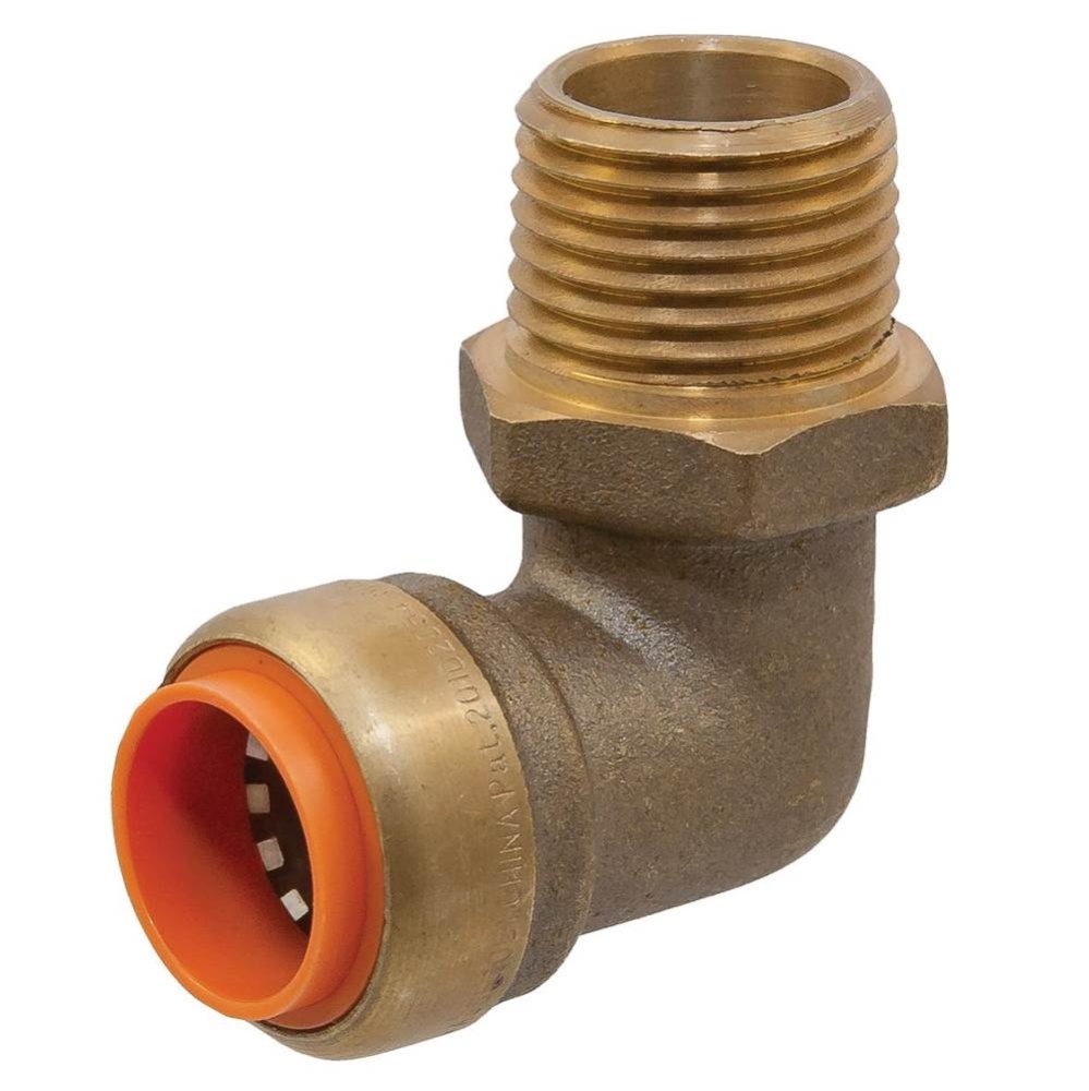 P707-4R-LF PUSH 1/4X3/8 90 DEGR PXM ELB