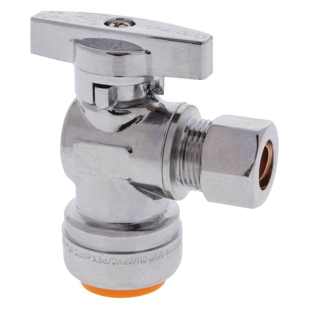 P7185-LF 1/2X3/8 PUSHXCOMPRS ANGLE STOP