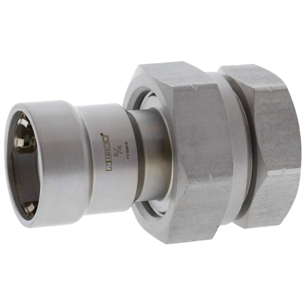 Pc233-3 3/4 Press X F Union, Cbn Stl