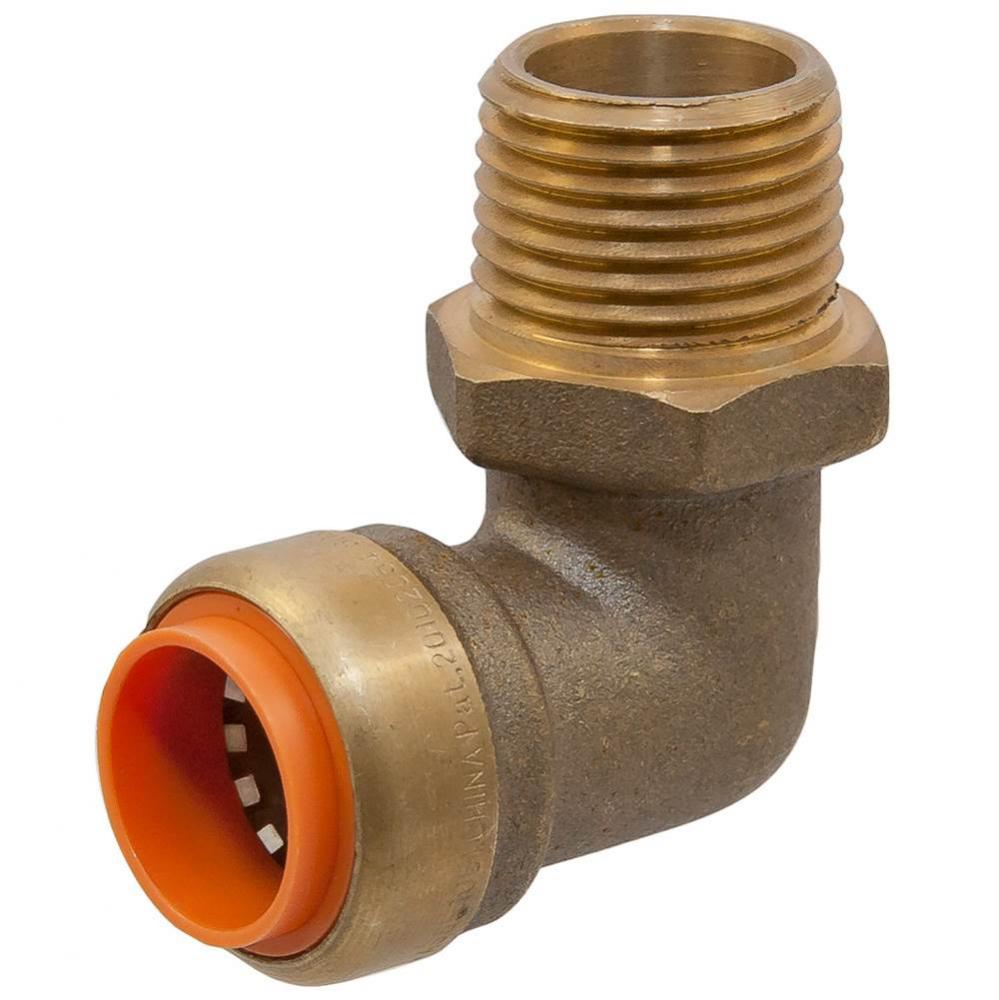 P707-4R-LF PUSH 1/4X3/8 90 DEGR PXM ELB