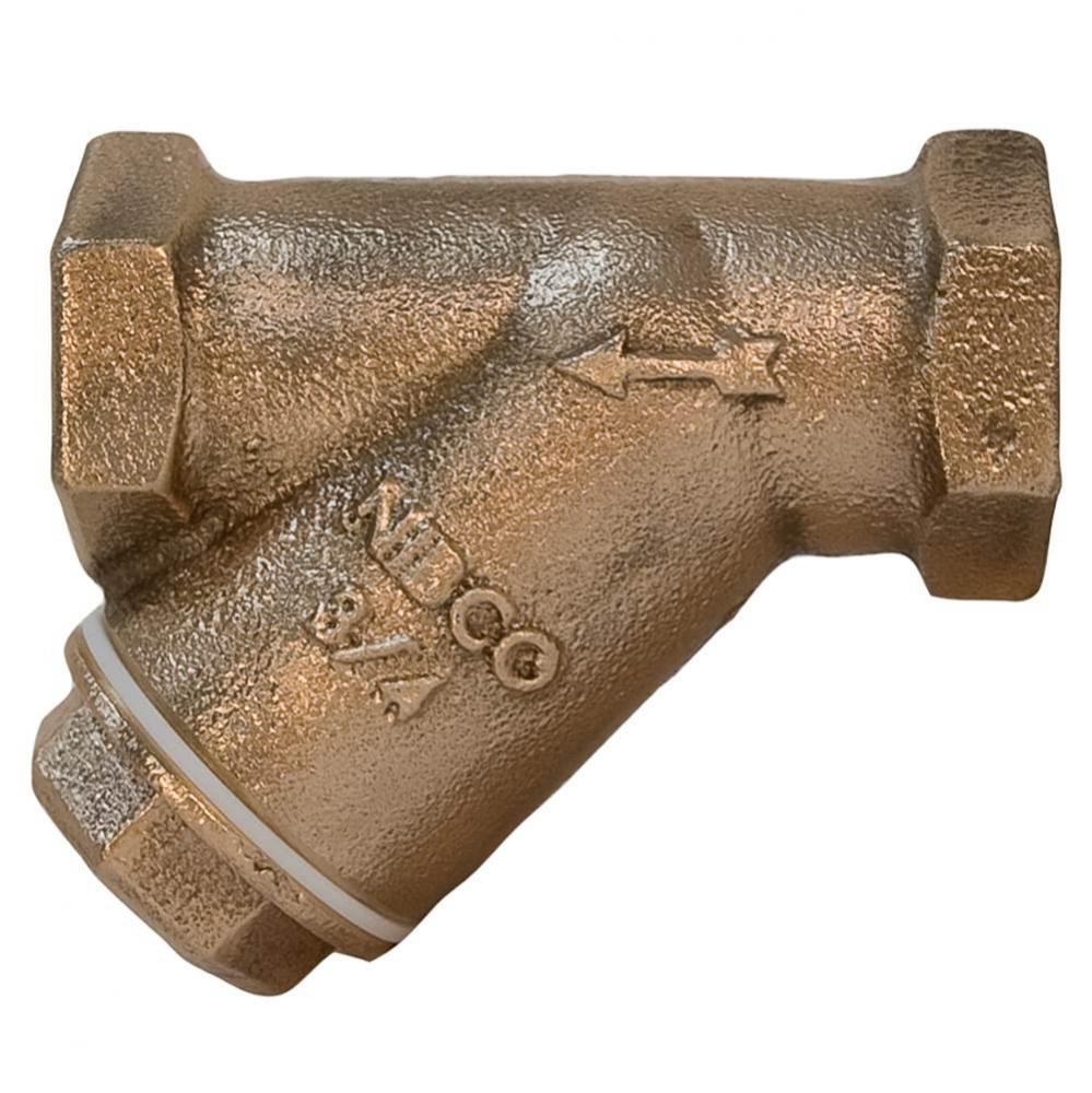 T221B 2 20 MESH SOLID CAP BRZ STRAINER