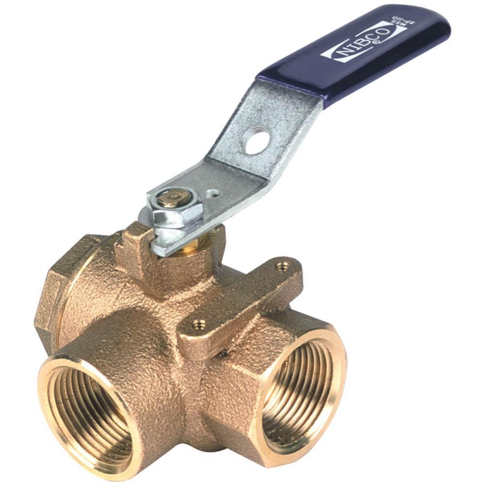 T5807066W3 1 1/4 3 WAY BALL VALVE