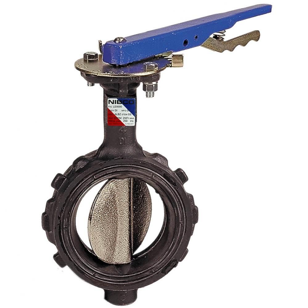 WDL1100 6 WAFER BFV  LOW TORQ BARE STEM