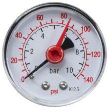 Nibco H-31000-140BK - 1/4 NPT PRESSURE GAUGE - BACK MOUNT