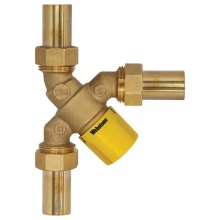 Nibco H-75202W-Y - 1/2 Swt Lf Br Y-Tmv With Ck