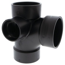 Nibco I495350 - 5871 3X3X3X2 Hub Tee With 90 Left Inlet Abs