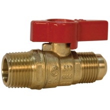 Nibco N012515 - GBVA38M 3/8FL X 1/2M GAS BALL VALVE