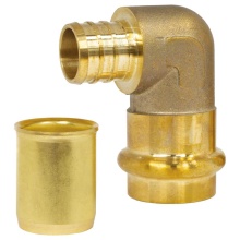 Nibco H-16823W-R - 3/4 PRS X 1/2 F1807 LF BR BSBD ELBOW