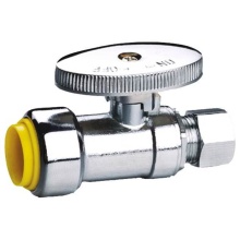 Nibco H-26920W - 1/2 PRO-PUSH x 1/4 COMP LF STR STOP