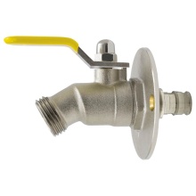 Nibco H-33202WSSL - 1/2 PEX FLG x HOSE LF NP BR SILLCOCK