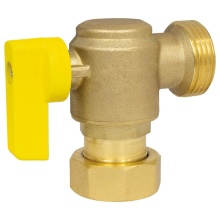 Nibco H-7-G134WY-A - G1 ANG LF BR BV w/ YELLOW HANDLE