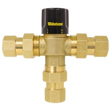 Nibco H-72273W - 3/4 FIP TMV - HIGH TEMP W/CHECK