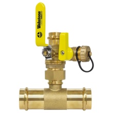 Nibco H-80633W-T114 - 3/4 PRS Bv X 11/4 PRS Run Lf T-Ubd