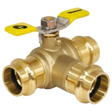 Nibco H-80642W - 1/2 PRS Lf Dzr Br L-Port Bl Vlv