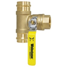 Nibco H-82674W - 1 FIP Bv X 1 PRS Run T-Vlv