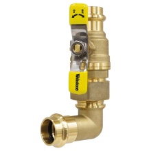 Nibco H-82712W - 1/2 PRS Bv X Elb Lf Dzr Br L-Union Bv