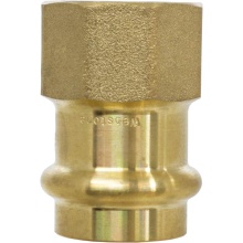 Nibco H-86402W-R - 1/2 PRS X 3/8 FIP LF DZR BR TRNS FTNG