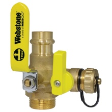 Nibco H-G-80612W - 1 Gmt X 1/2 Lf Dzr Br Bd