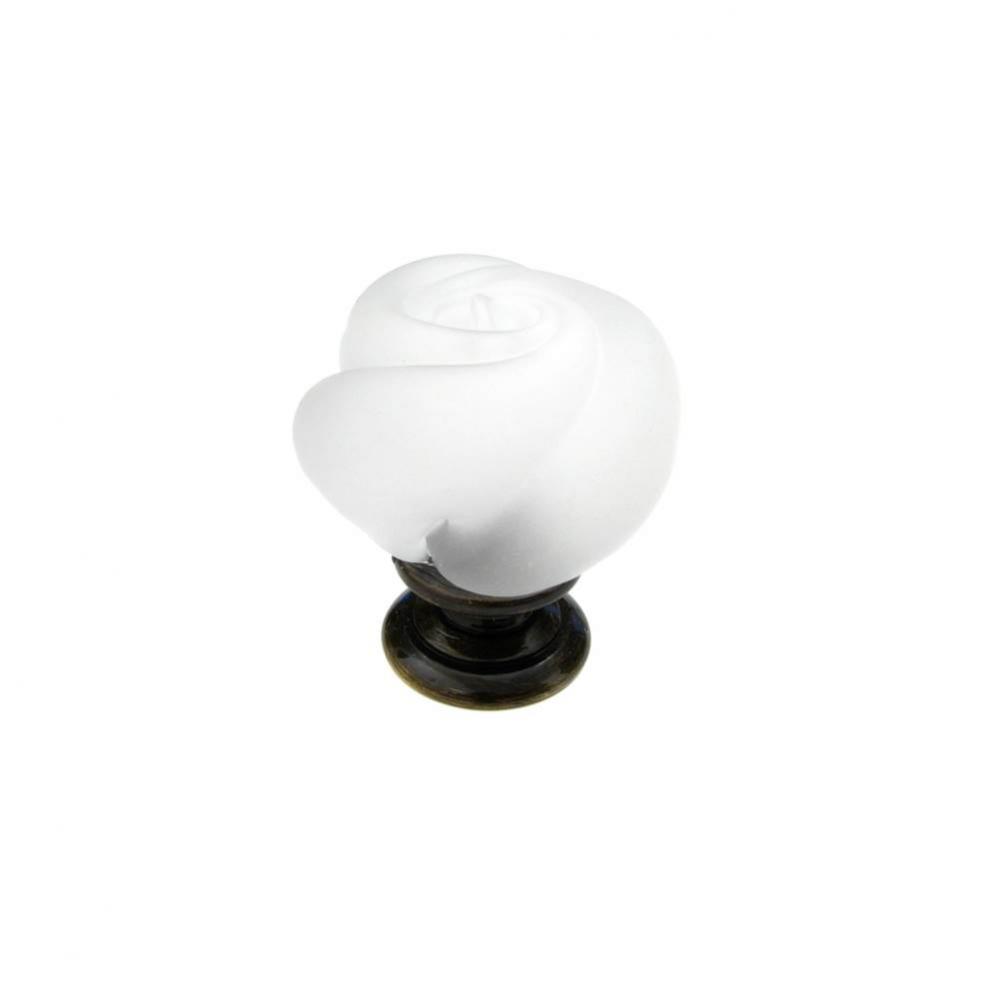 Traditional Murano Glass and Metal Knob - 9030