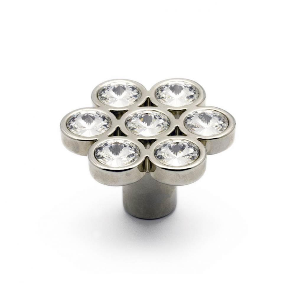 Contemporary Swarovski Crystal and Metal Knob - 3077