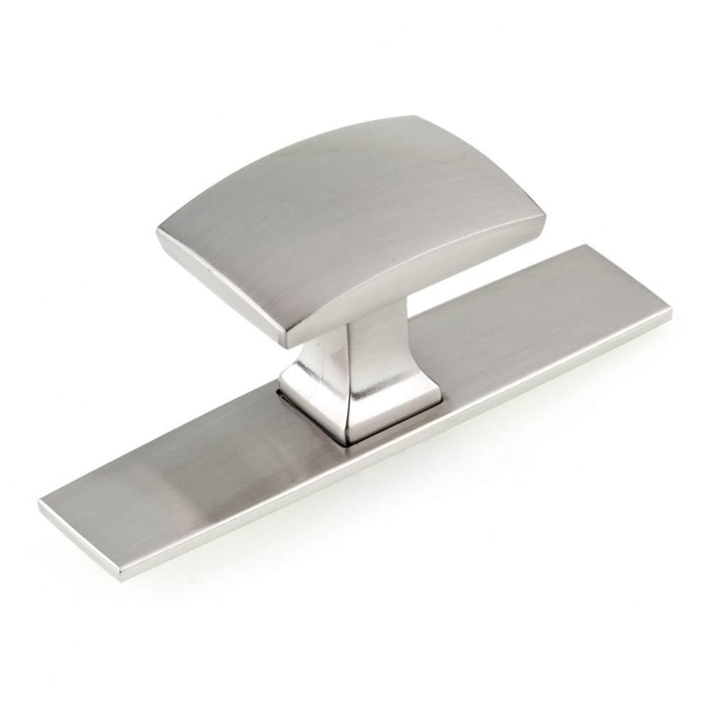 Transitional Metal Wardrobe Knob and Backplate - 2245