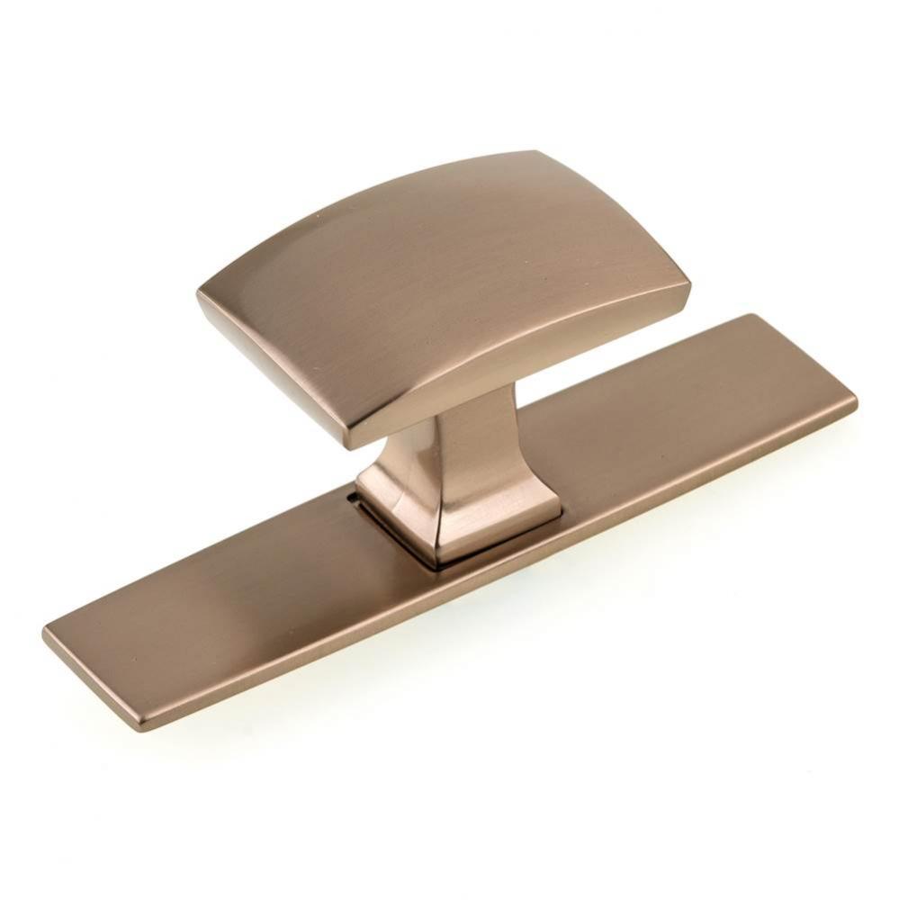 Transitional Metal Wardrobe Knob and Backplate - 2245