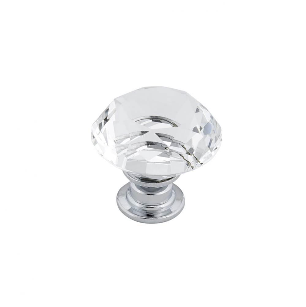 Contemporary Crystal Knob - 2828
