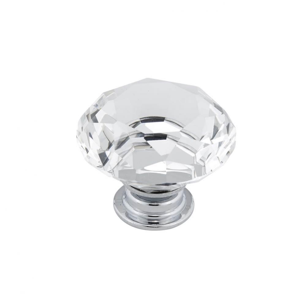 Contemporary Crystal Knob - 2828