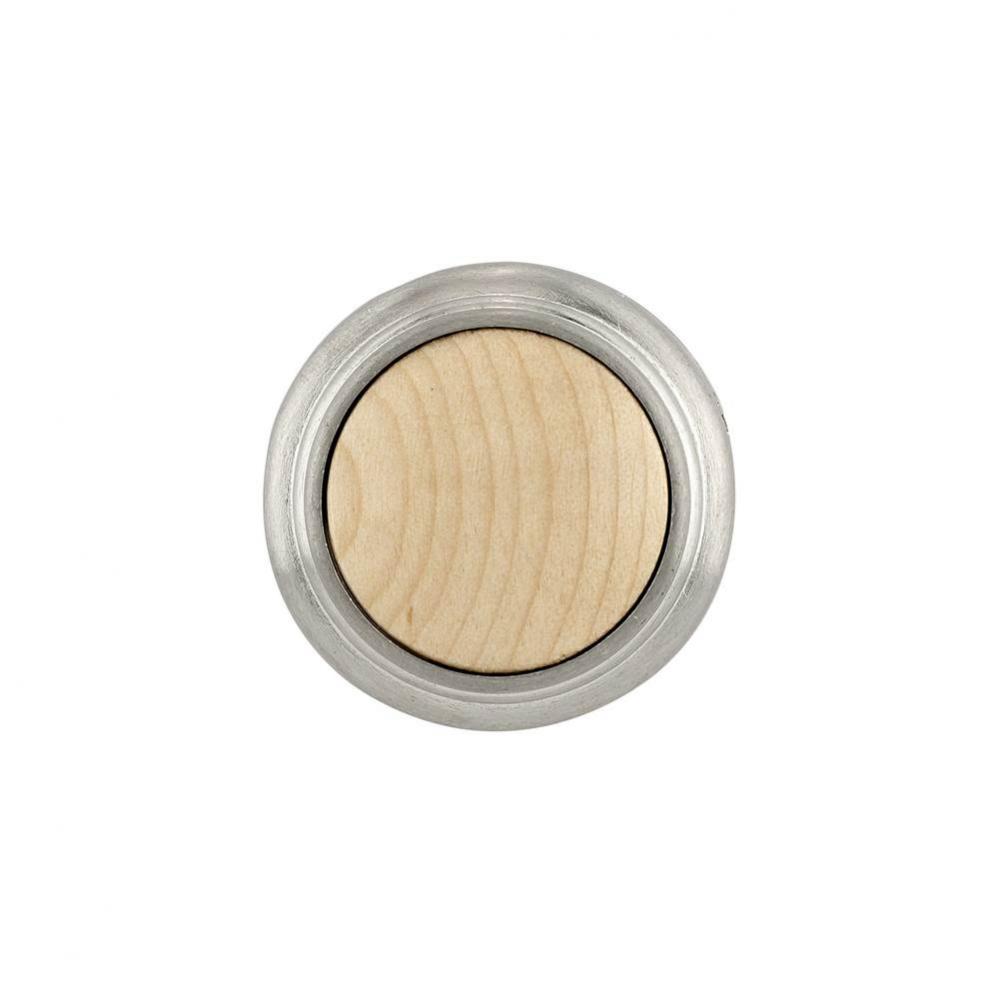 Traditional Metal and Wood Knob - 4201