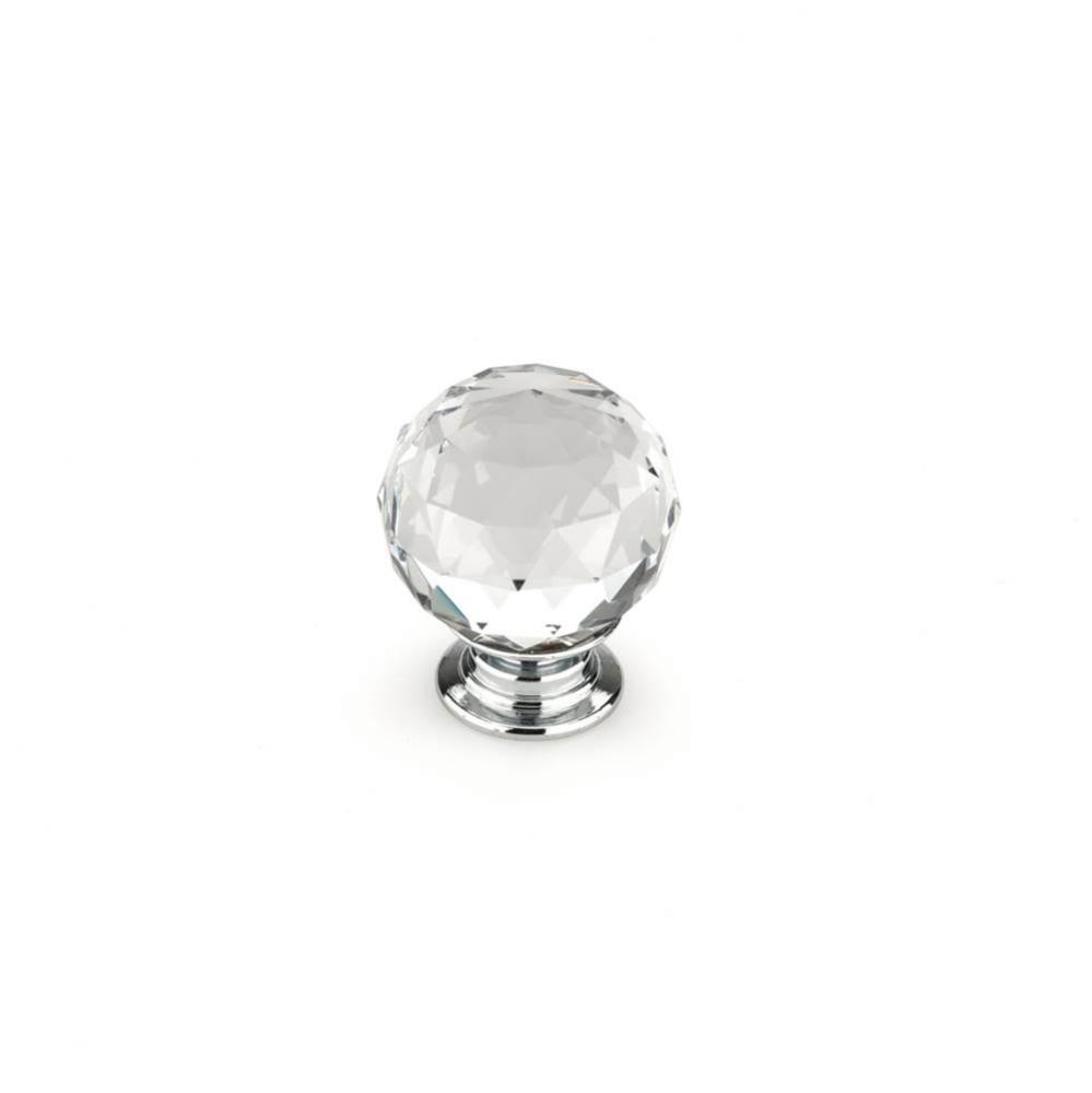 Contemporary Crystal Knob - 8737